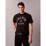 Calvin Klein Kısa Kollu 20S Ln Calvin College Grafik Baskılı Erkek Siyah T-Shirt LV04RE810G-UB1 - XL