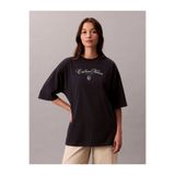 Calvin Klein Kısa Kollu Oversize CK NY Kadın Lacivert T-shirt LV047E232G-VEK