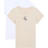 Calvin Klein Kız Çocuk Tişört LVCKSJA50G - Mavi - 8 Yaş