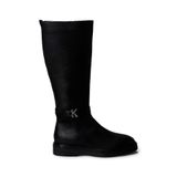 Calvin Klein Knee W/Metal Logolu Çizme, 39, HW0HW02665, Siyah, Kadın