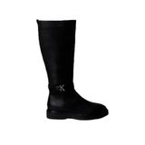 Calvin Klein Knee W/Metal Logolu Çizme, 40, HW0HW02665, Siyah, Kadın