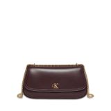 Calvin Klein Koyu Kahve Deri Çapraz Çanta, Standart, 5003298608, Koyu Kahve, Kadın