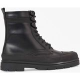Calvin Klein Lace Up Boot High HM0HM01213BEH Deri Siyah Erkek Bot