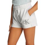 Calvin Klein Lastikli Bel Regular Fit Beyaz Kız Çocuk Şort IG0IG02959YAF