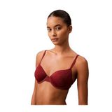 Calvin Klein Lightly Lined Demi Sütyen - Rahat Ve Şık Tasarım, 38B, 000QF6875E, Kırmızı, Kadın