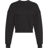 Calvin Klein Logo Baskılı Bisiklet Yaka Sweatshirt, L, TYC0D2D5378C6B8C4C78F2600, Siyah, kadın