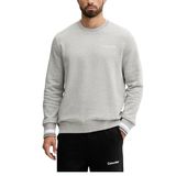 Calvin Klein Logo Baskılı Bisiklet Yaka Uzun Kollu Sweatshirt, 2XL, LVGMF5W312, Gri, erkek
