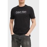 Calvin Klein Logo Baskılı Pamuklu Regular Fit Bisiklet Yaka T Shirt K10K114149BEH Erkek T Shirt K10K114149 Beh - Siyah - 2XL