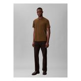 Calvin Klein Logo Baskılı T-Shirt, S, 5003346061, Sarı, Erkek