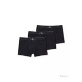 Calvin Klein Logo Detaylı Elastik Bel Bantlı Pamuklu Üçlü Paket Boxer, M, LV00NB4472UB1, Siyah, erkek