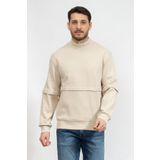 Calvin Klein Logo Tab Double Layer Crew Neck Erkek Bisiklet Yaka Sweatshirt