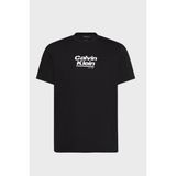 Calvin Klein Logolu % 100 Pamuk Bisiklet Yaka T Shirt LV14RF803GUB1 Erkek T Shirt LV14RF803G Ub1 - Siyah - XL