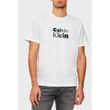 Calvin Klein Logolu % 100 Pamuk Regular Fit Bisiklet Yaka T Shirt LV04RD820GYAA Erkek T Shirt LV04RD820G Yaa - Beyaz