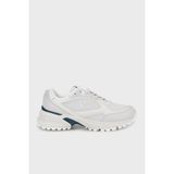 Calvin Klein Logolu Bağcıklı Sneaker Ayakkabı YM0YM014510IS Erkek Ayakkabı YM0YM01451 0ıs - Beyaz - Gri
