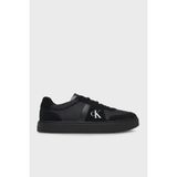 Calvin Klein Logolu Deri Bağcıklı Sneaker Ayakkabı YM0YM013950GJ Erkek Ayakkabı YM0YM01395 0gj - Siyah