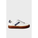 Calvin Klein Logolu Deri Bağcıklı Sneaker Ayakkabı YM0YM014480GI Erkek Ayakkabı YM0YM01448 0gı - Beyaz