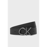 Calvin Klein Logolu Deri Kemer LV04D7035GWCA Erkek KEMER LV04D7035G WCA, SİYAH, 100