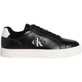 Calvin Klein Logolu Deri Sneaker Ayakkabı, 37, TYCF92FBC3DCE15DE74934C00, SİYAH-BEYAZ, Kadın