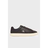 Calvin Klein Logolu Deri Sneaker Ayakkabı HW0HW032950JW Kadın Ayakkabı HW0HW03295 0jw - Kahverengi