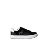Calvin Klein Logolu Deri Sneaker Ayakkabı YM0YM014600GJ Erkek Ayakkabi YM0YM01460 0GJ, Siyah, 44 EU, numeric_44