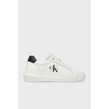 Calvin Klein Logolu Deri Sneaker Ayakkabı YW0YW0187201W Bayan Ayakkabı YW0YW01872 01W - Beyaz - Siyah