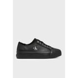 Calvin Klein Logolu Içi Kürklü Deri Sneaker Ayakkabı HW0HW032350GJ Kadın Ayakkabı HW0HW03235 0gj - Siyah