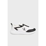 Calvin Klein Logolu Kalın Taban Sneaker Ayakkabı YM0YM0143901W Erkek Ayakkabı YM0YM01439 01W - Beyaz - Siyah