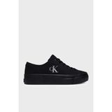 Calvin Klein Logolu Kanvas Sneaker Ayakkabı YW0YW017630GJ Bayan Ayakkabı YW0YW01763 0gj - 2J9-Siyah