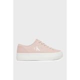 Calvin Klein Logolu Kanvas Sneaker Ayakkabı YW0YW01763ABJ Bayan Ayakkabı YW0YW01763 Abj - 7F8-Pembe