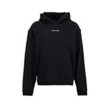 Calvin Klein Logolu Kapüşonlu Sweatshirt, M, LVGMF5W302, Siyah, erkek