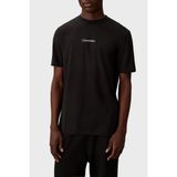 Calvin Klein Logolu Pamuk Karışımlı Regular Fit Bisiklet Yaka T Shirt LVGMF5K100UB1 Erkek T Shirt LVGMF5K100 Ub1 - Siyah