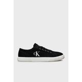 Calvin Klein Logolu Pamuk Karışımlı Sneakerayakkabı YW0YW017620GM Bayan Ayakkabı YW0YW01762 0gm - Siyah - Beyaz
