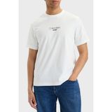 Calvin Klein Logolu Pamuklu Regular Fit Bisiklet Yaka T Shirt LV04RB824GYAF Erkek T Shirt LV04RB824G Yaf - Beyaz - 3XL