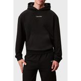 Calvin Klein Logolu Pamuklu Regular Fit Kapüşonlu Sweat LVGMF5W302UB1 Erkek Sweat LVGMF5W302 Ub1 - Siyah - XL