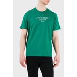 Calvin Klein Logolu Pamuklu Regular Fit Kısa Kollu T Shirt LV14RF804GL4G Erkek T Shirt LV14RF804G L4G - Yeşil