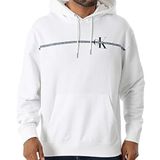 Calvin Klein Logolu Şerit Detaylı Regular Fit Kapüşonlu Sweat LV04RC289GYAF Erkek SWEAT LV04RC289G YAF