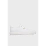 Calvin Klein Logolu Sneaker Ayakkabı HM0HM021210K4 Erkek Ayakkabı HM0HM02121 0k4 - Beyaz