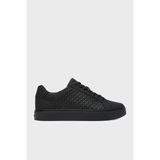 Calvin Klein Logolu Sneaker Ayakkabı YM0YM014310GJ Erkek Ayakkabı YM0YM01431 0gj - Siyah