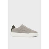 Calvin Klein Logolu Süet Bağcıklı Sneaker Ayakkabı YM0YM014530HM Erkek Ayakkabı YM0YM01453 0hm - Gri - Yeşil