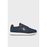 Calvin Klein Logolu Süet Detaylı Sneaker Ayakkabı YM0YM013260G7 Erkek Ayakkabı YM0YM01326 0g7 - Lacivert - Beyaz