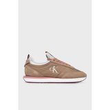 Calvin Klein Logolu Süet Detaylı Sneaker Ayakkabı YW0YW020600F9 Bayan Ayakkabı YW0YW02060 0f9 - Vizon