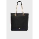 Calvin Klein Logolu Zincir Askılı Tote Çanta LV04F3204GUB1 Bayan Çanta LV04F3204G Ub1 - Standart