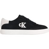 Calvin Klein LOW PRO CUPS WT SUEDE MG Kadın Spor Ayakkabı, Black/Bright White, 39