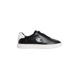 Calvin Klein LOW PROF CUPSOLE EMB LTH Erkek Spor Ayakkabı, Black/Bright White, 42