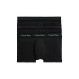 Calvin Klein Low Rise Trunk 3Lü Paket Erkek/Iç Giyim, Siyah, S