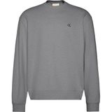 Calvin Klein Ls 350Terry Eu Monogram Cn Swtsh Erkek Sweatshirt, Gri, M