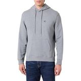 Calvin Klein Ls 350Terry Eu Monogram Hoodie Erkek Sweatshirt, Gri, M