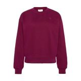 Calvin Klein LS ARCHIVE LOGO FRENCH TERRY RLX Sweatshirt, XS, LV047B236G2E5, Kırmızı, kadın