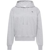 Calvin Klein Ls Archive Terry Po Hood Kadın Sweatshirt, Gri, S