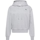 Calvin Klein Ls Archive Terry Po Hood Kadın Sweatshirt, Gri, Xs